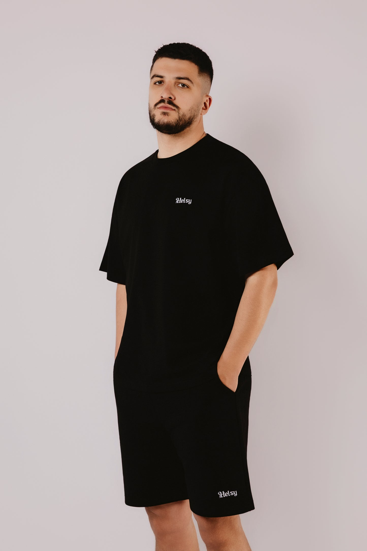 Black T-Shirt with Embroidery