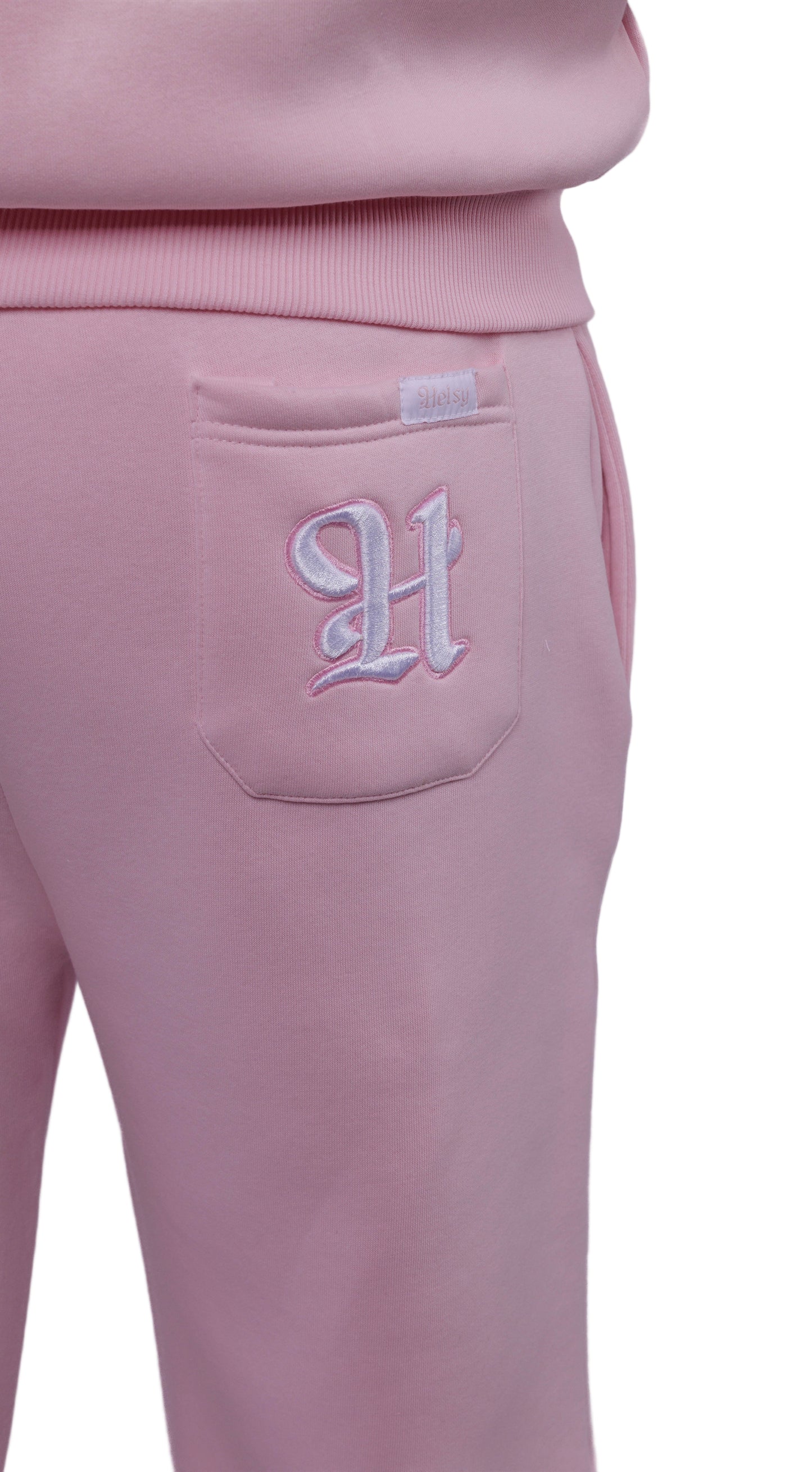 Open Leg Joggers Pink