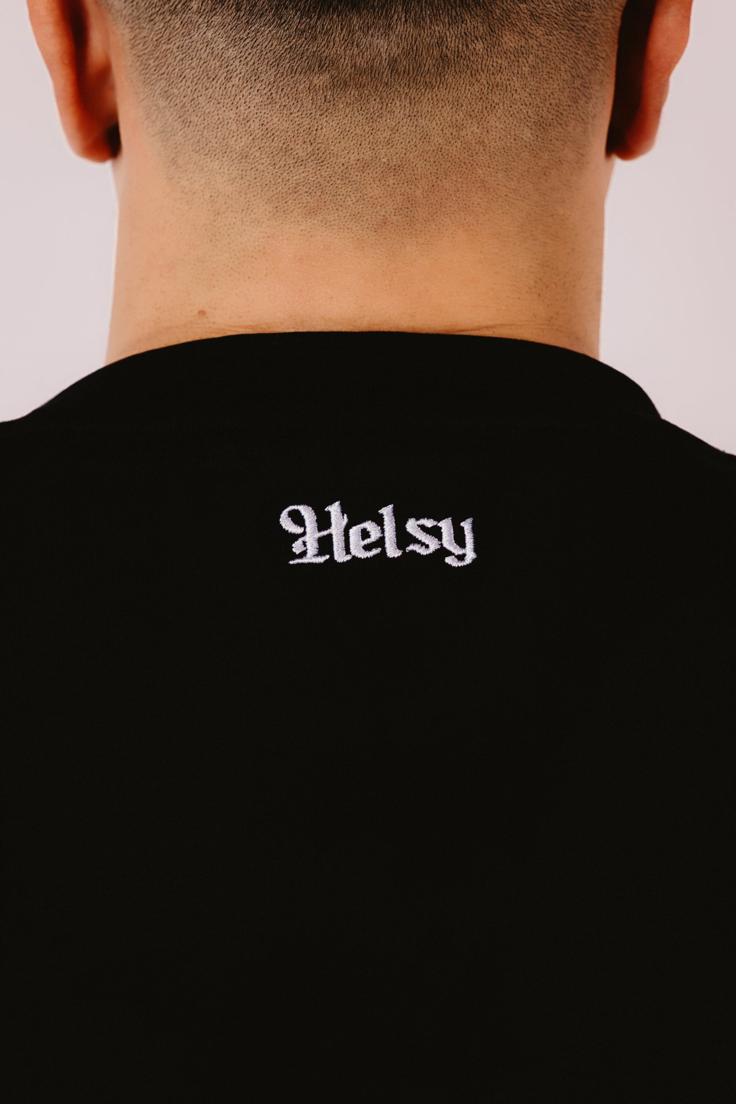 Black T-Shirt with Embroidery