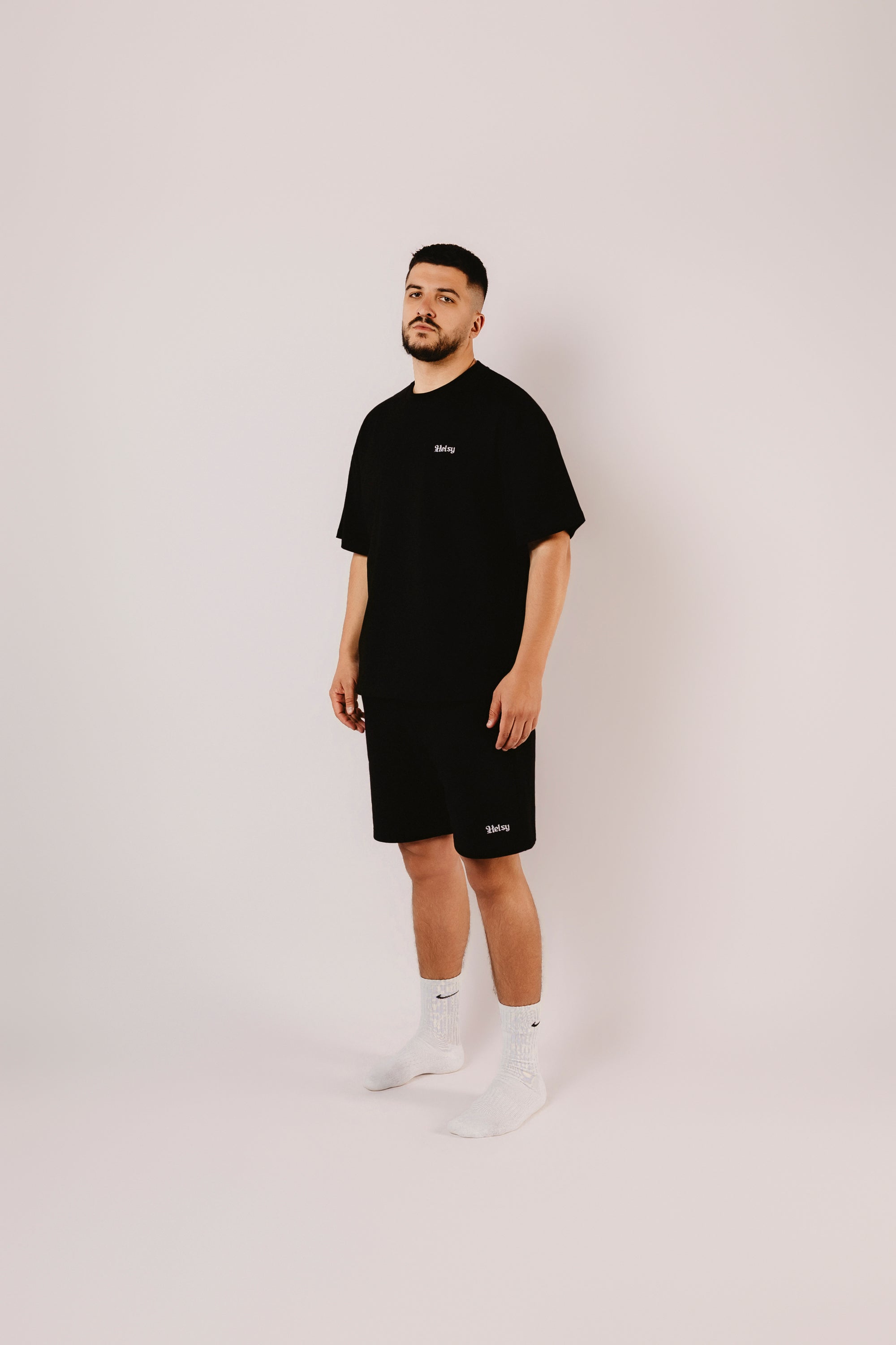 Black T-Shirt with Embroidery