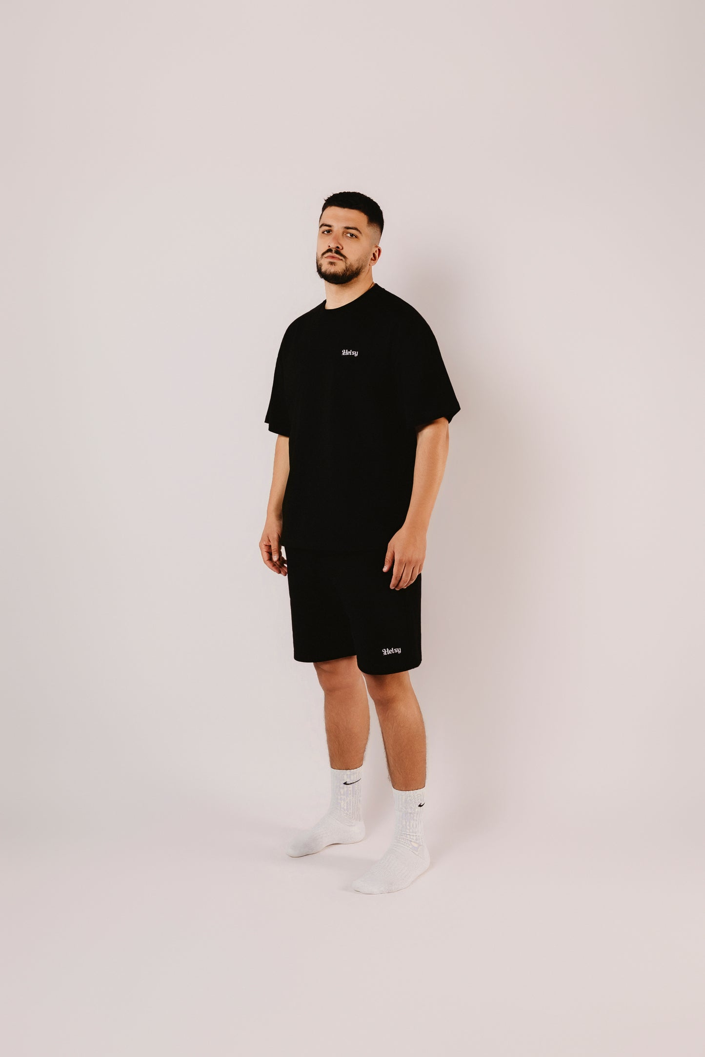 Black T-Shirt with Embroidery