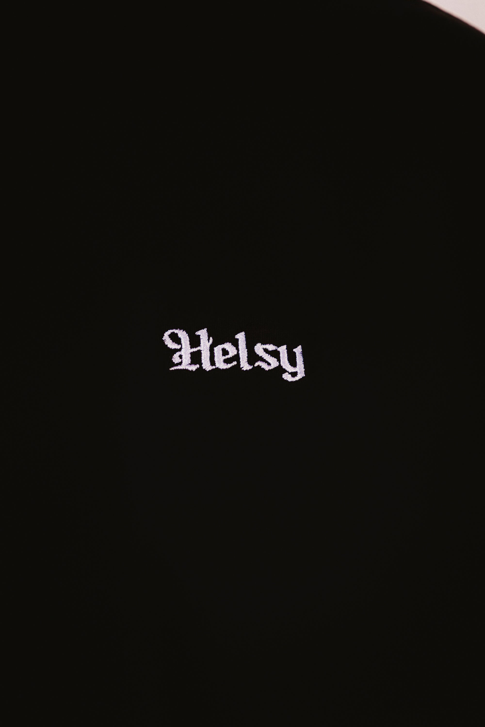 Black T-Shirt with Embroidery