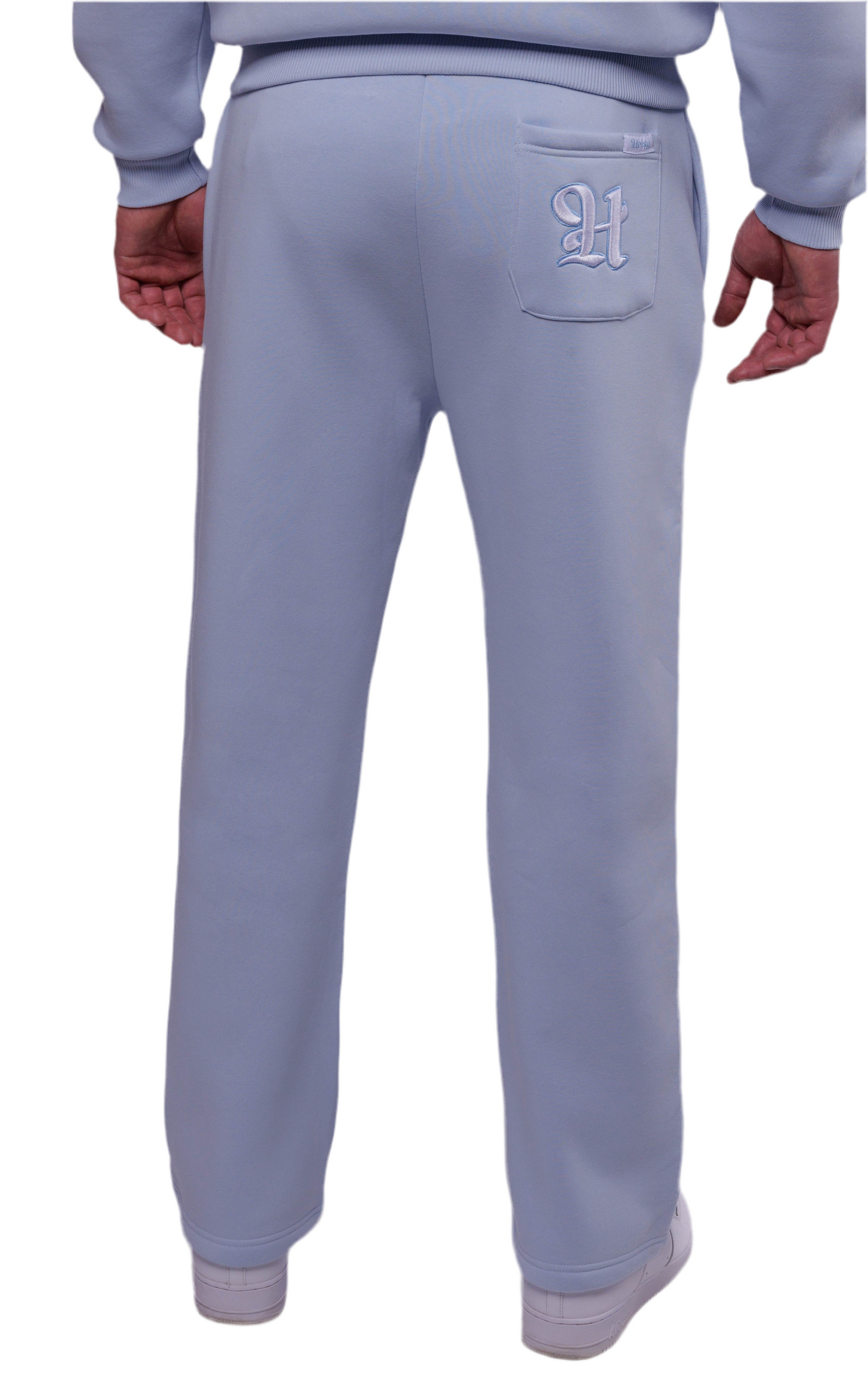 Open Leg Joggers të kaltër e akullt