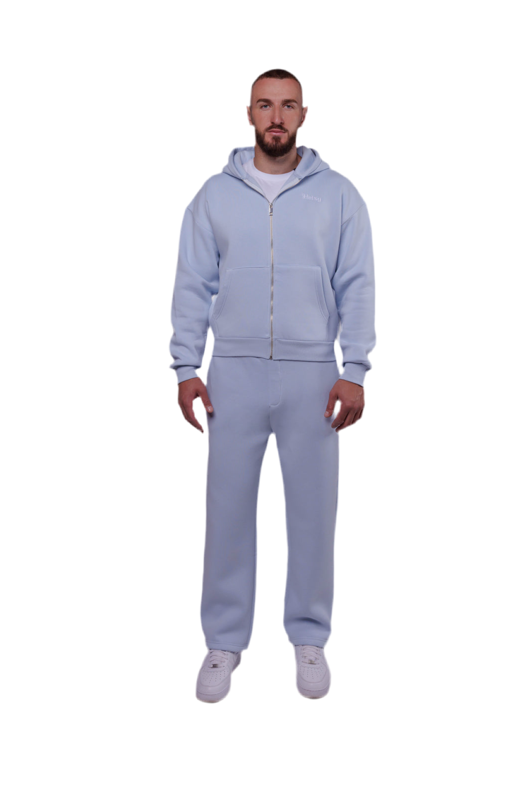 Zip hoodie i Kaltër i akullt