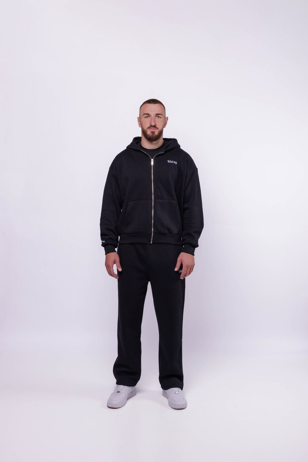Black tracksuit set