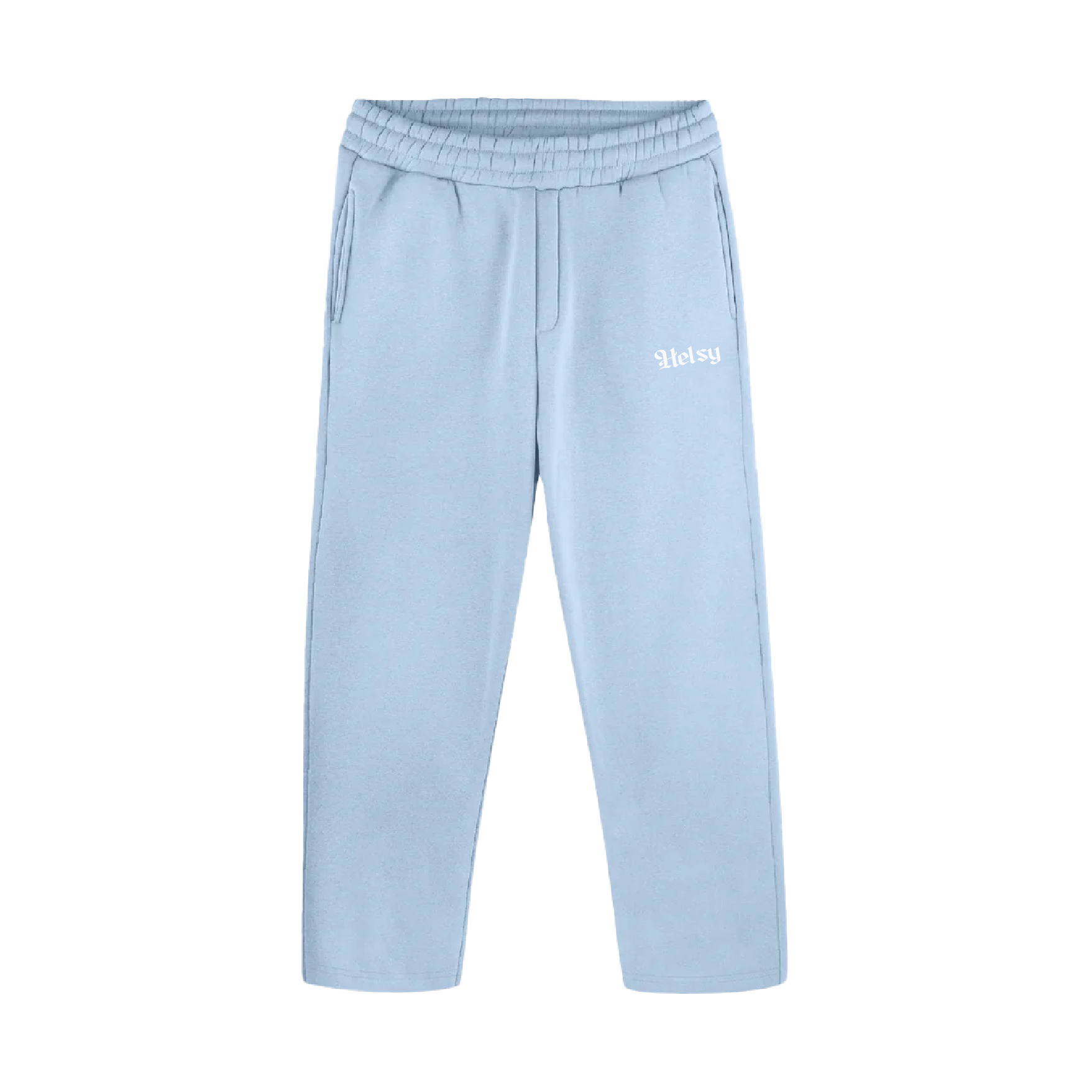 Open Leg Joggers të kaltër e akullt