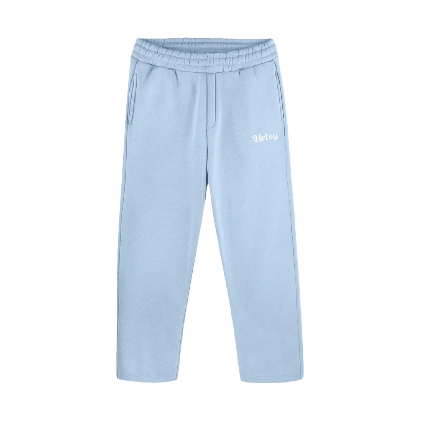 Open Leg Joggers të kaltër e akullt