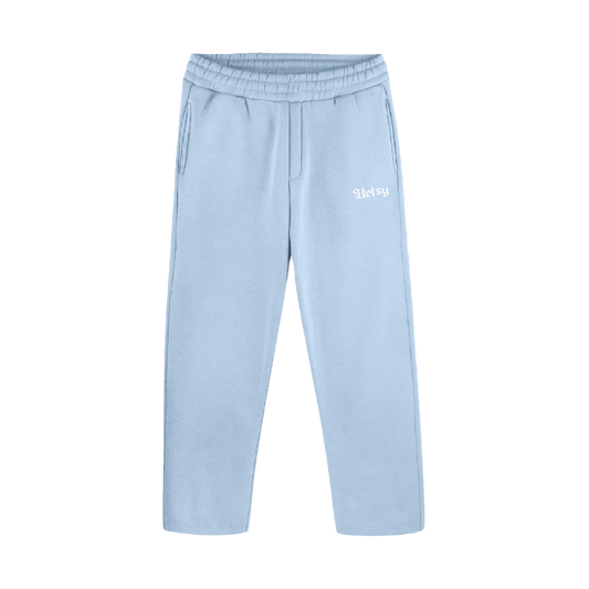 Open Leg Joggers të kaltër e akullt