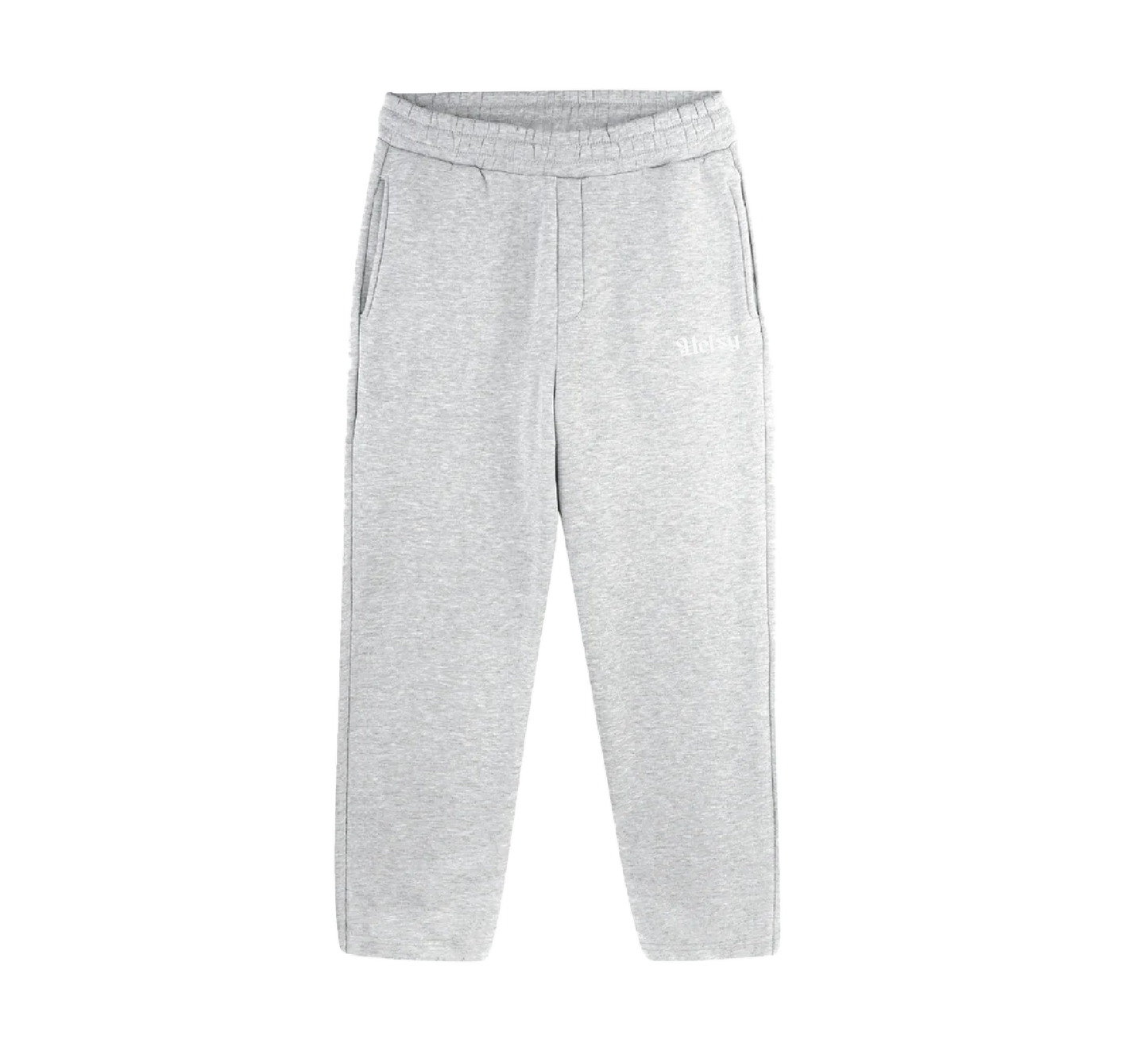 Open Leg Joggers të hirtë me nuancë bore