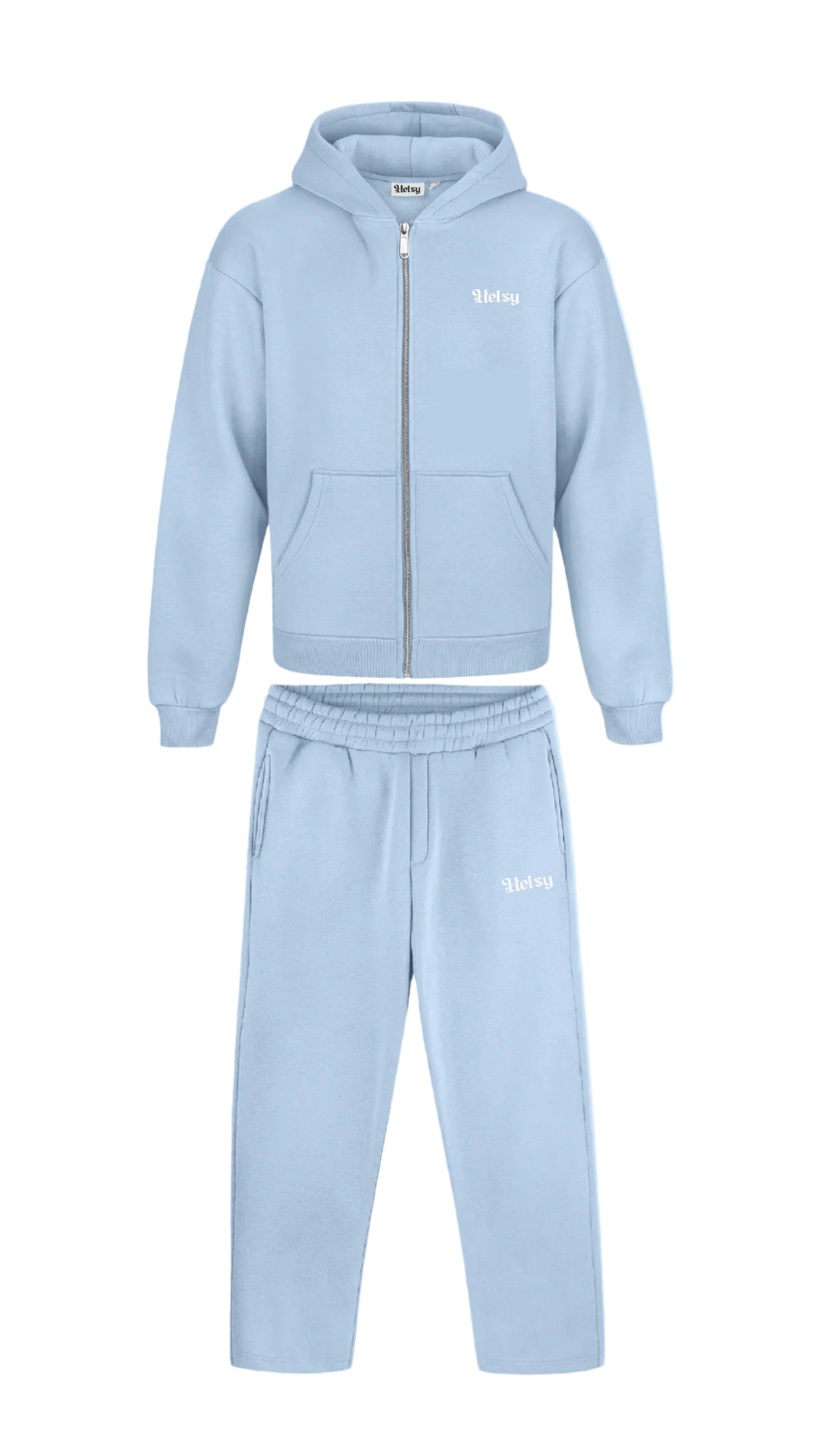 Trenerka komplet ngjyrë të kaltër akulli