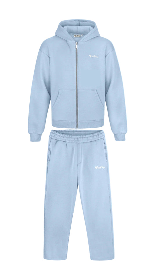 Trenerka komplet ngjyrë të kaltër akulli