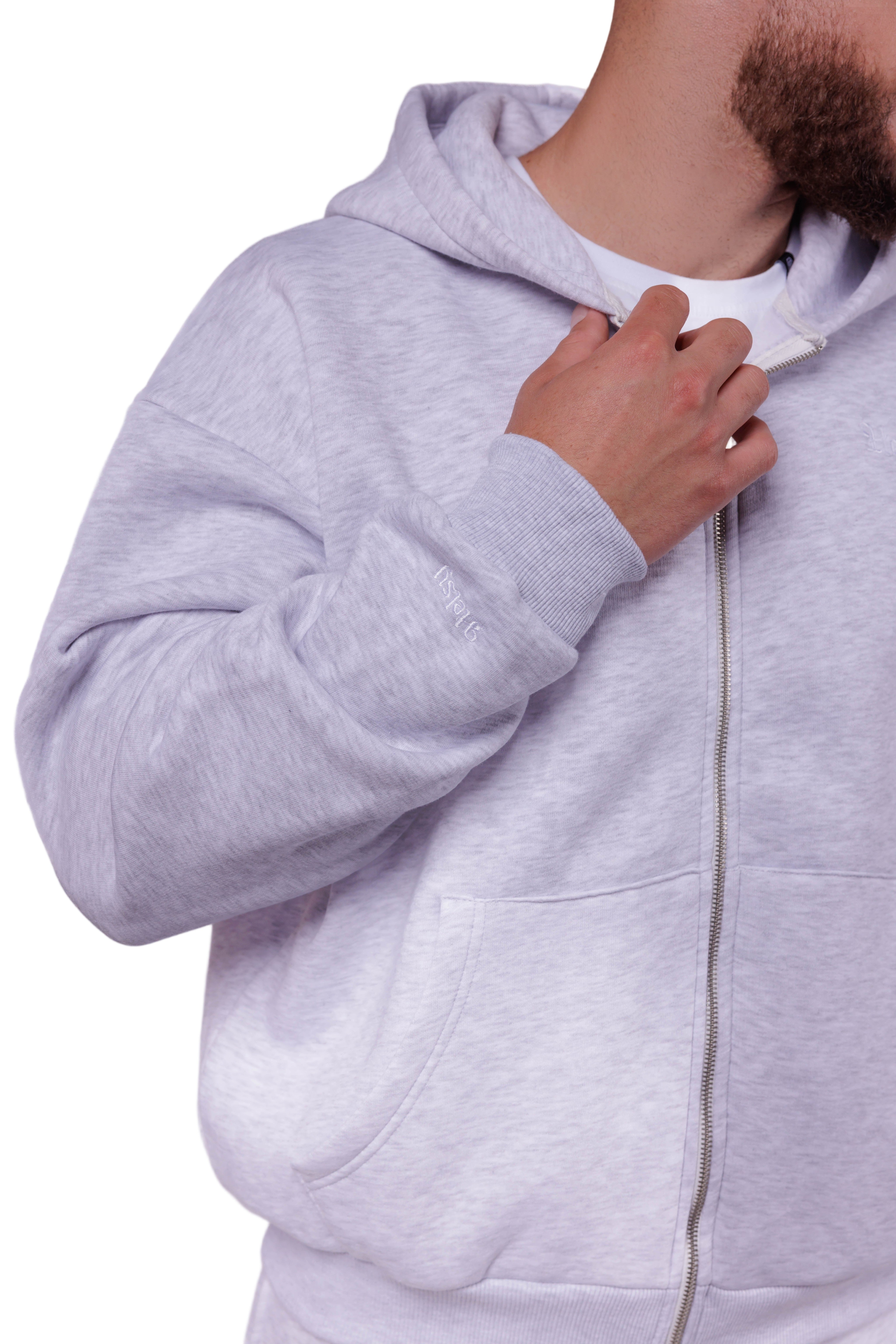 Zip hoodie i Hirtë me nuancë bore